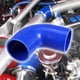 thumbnail image 2 of 1 Juego de manguera de silicona de motor de codo de 90 grados ID de 63mm 2.5 "azul para tubería de entrada de Intercooler de coche con 2 uds de abrazaderas, 2 of 6