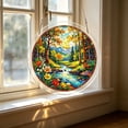 thumbnail image 4 of Acrylic Jigsaw Puzzle Suncatcher-Galactic Colorful Birds, Stained Glass Window Hanging, Home Decor Creative Mom Gifts, Birthday Gifts for Women,Wife, Sisters, Aunt, Besties 7.4in, 4 of 5
