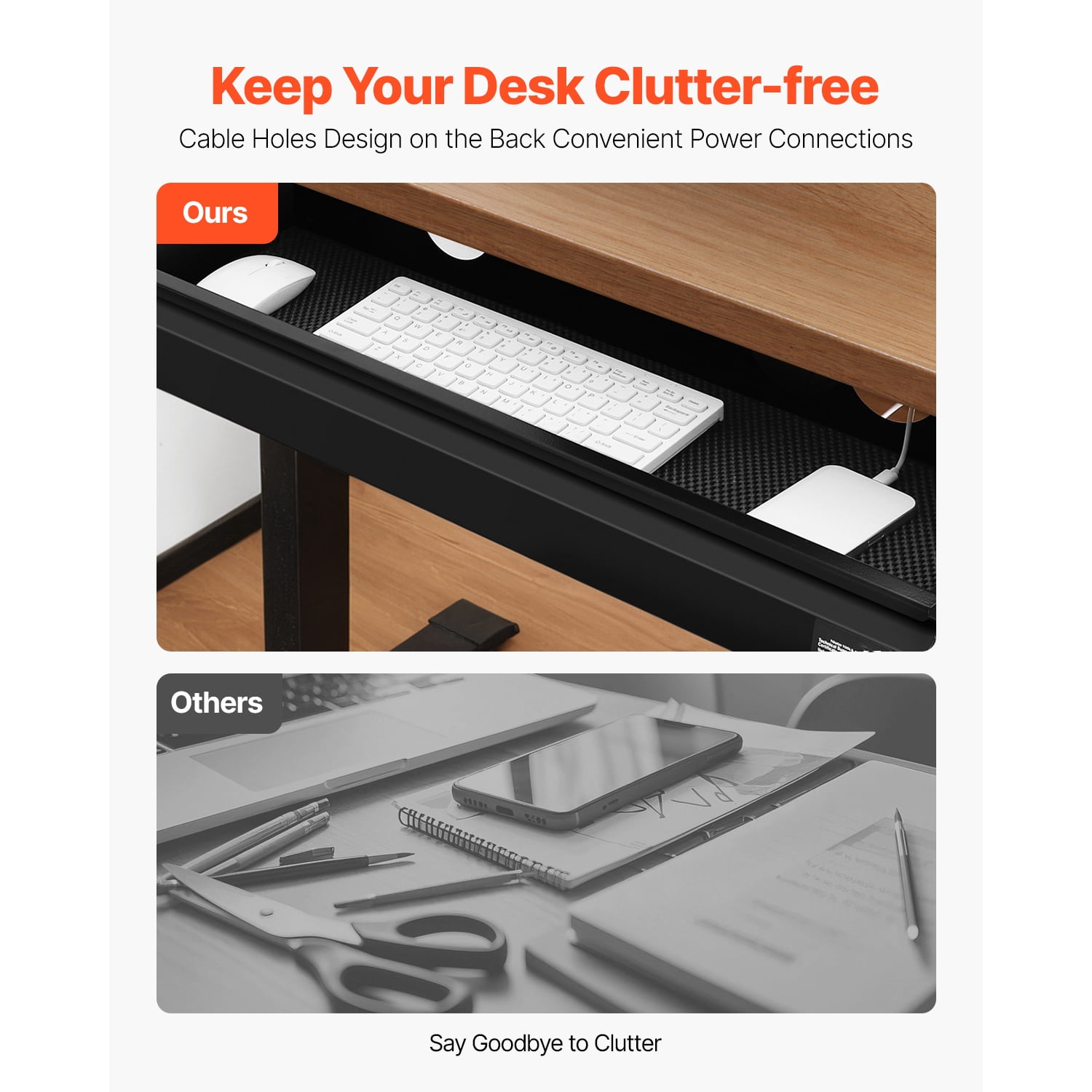KFFKFF 26" Broad Under Table Drawer, Slide-out Under Desk Attachment, Concealed Tabletop Storage Arranger, Smooth-rolling Slides, Underneath Pen Holder for Home Office Adjustable Workstation, Black