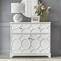 Simple Living  Dawson Circle Front Cabinet White White Finish