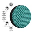 thumbnail image 4 of Naloa Aquamarine Glitter PVC Leather Spare Tire Wheel Cover for Car Truck SUV Camper Trailer Universal Fit many size15 inch, 4 of 6