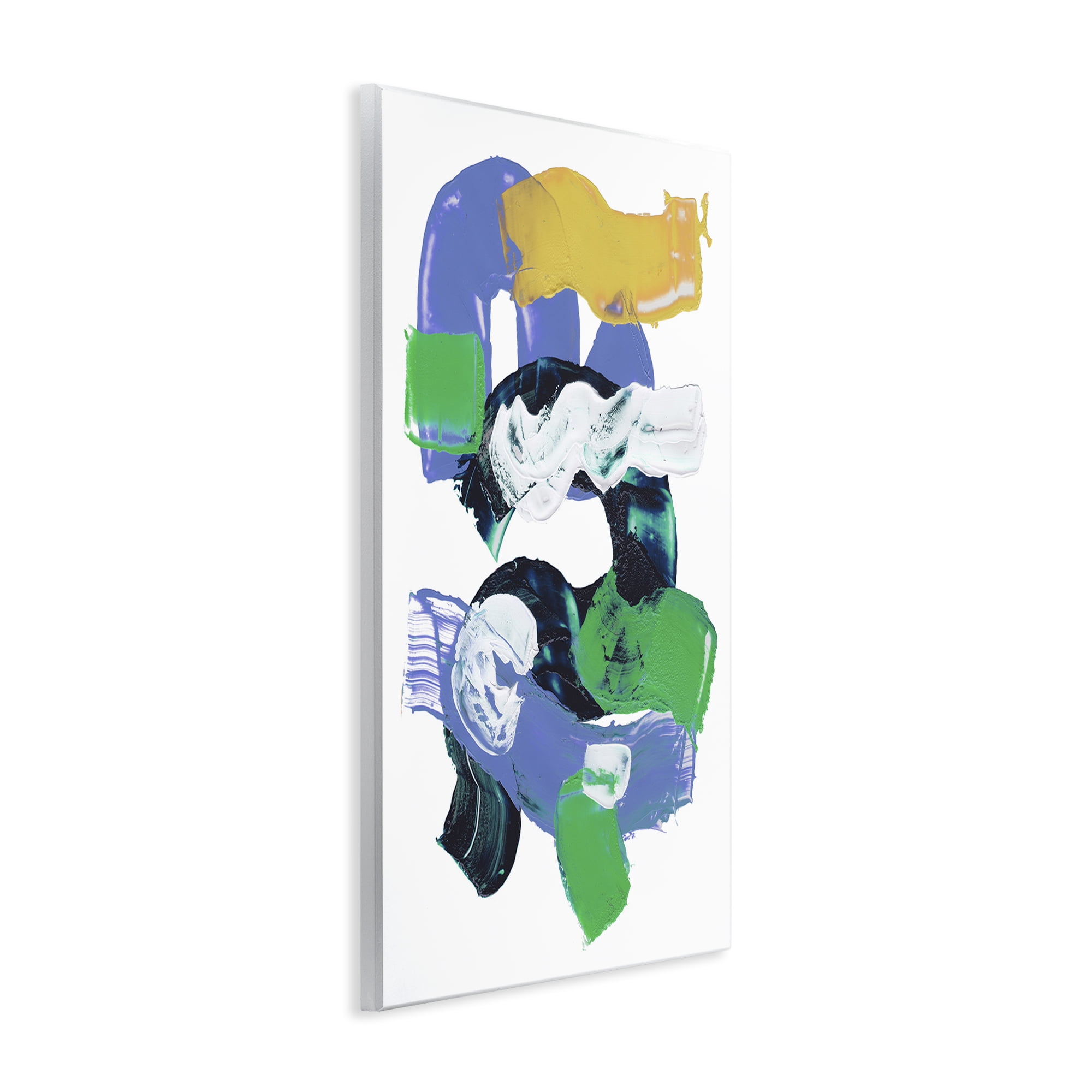 Stupell Industries Curved Paint Strokes Abstract Painting Unframed Art Print Wall Art, 13 x 19