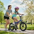thumbnail image 4 of Costway Kids Bike, 16 Inch Bicycle for Children with Removable Training Wheels, Dual Brakes Blue, 4 of 10