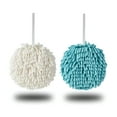 thumbnail image 5 of AUQ 3Pcs Chenille Hanging Hand Towels Ball,No Hair Removal Microfiber Absorbent Dish Cloth,Quick Dry Soft Absorbent Microfiber Hand Towels, 5 of 7