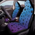 thumbnail image 4 of Uourmeti Easy to Install Universal Car Seat Covers for Auto Polyester Protectors Automotive Seat Covers, Dog Paw Heart Pattern, 4 of 7