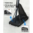 thumbnail image 5 of Cofiyard Portable Basketball Hoop, 44" Shatter-Proof Polycarbonate Backboard, 5.25-10FT Height Adjustable with Portable Wheels for Youth and Adults, 5 of 7