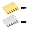 thumbnail image 3 of Unique Bargains 50 Pack Metallic Foil Board Card Stock Sheets 8 Inch x 11 Inch, Gold And Silver, 3 of 4