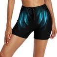thumbnail image 3 of Swim Shorts for Women Printed High Waist Swimsuit Bottom Loose Fit Sports Yoga Swim Bottoms Sky Blue S, 3 of 7