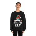 thumbnail image 3 of Therapist Elf Christmas Unisex Sweatshirt, S-2XL Holidays Xmas Elves, 3 of 9