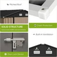thumbnail image 6 of Aoile 12'x10' Outdoor Metal Storage Shed with Lockable Doors & Sloping Roof for Backyard, Garden, Lawn, 6 of 8