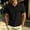 Black, variant on Mens Polo Shirts Short Sleeve Knit Polo Casaul Collared Polo Shirts Wrinkle-Free Golf Polo