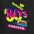 thumbnail image 2 of Totally 80's Forever Vintage Womens Graphic Long Sleeve T-Shirt, Black, Medium, 2 of 5
