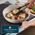 thumbnail image 6 of Circulon Halo with LaserDefense 4pcs Ceramic Nonstick Cookware Set, Dishwasher Safe, Induction and Oven Safe to 500°F, Pearl White, 6 of 7