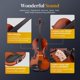 thumbnail image 3 of Doredo Kit de violín 1/4, violín principiante para niños, estudiantes, juego completo de violín para niños con estuche, arco, colofonia, ideal para niños principiantes de 5 a 7 años, acabado natural, 3 of 5