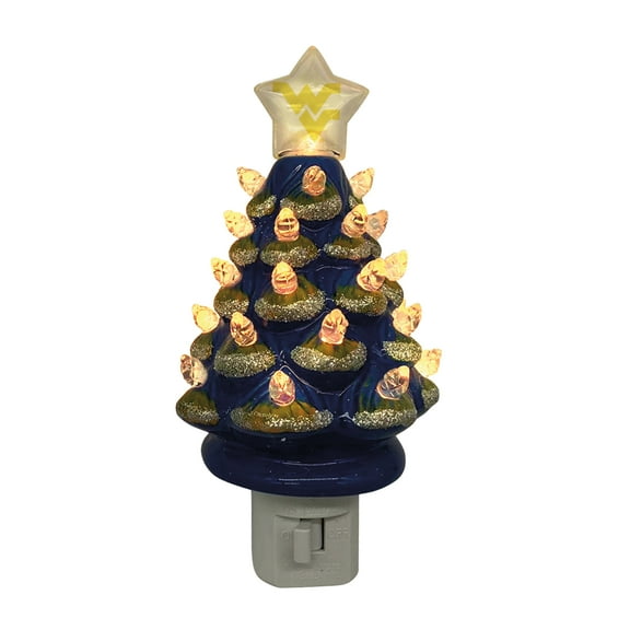 West Virginia Mountaineers 6.5" Tree Night Lite