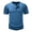 Blue, variant on Men's Bamboo Textured Henley T-Shirt, Short Sleeve Button Placket Casual Tee, Essentials Breathable Fashion Top, Gifts for Him, S-2XL