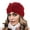 Red, variant on Multicolor Headband for Women Cancer Head Hat Cap Ethnic Bohemian Floral Hair Cover Wrap Turban Headwear Turban Cap for Women