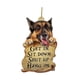 thumbnail image 2 of Ornamento Colgante de Automóviles Lindo Perro, Siéntate, Cállate, Cuelgue Del Llavero, 2 of 8