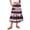 Pink, variant on Women's Casual Drawstring High Waist Floral Pleated Flowy Maxi Skirt Blue L