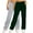 Green, variant on hotojiny 2PC Womens Wide Leg Sweatpants Drawstring Elastic Waisted Comfy Pants Casual Solid Color Trousers with Pockets