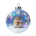 thumbnail image 1 of Adorno navideño de rana, colgante acrílico plano en 2D, decoración para árboles con motivos de la fauna silvestre, decoración festiva para habitaciones, regalos significativos para niños, 1 of 7