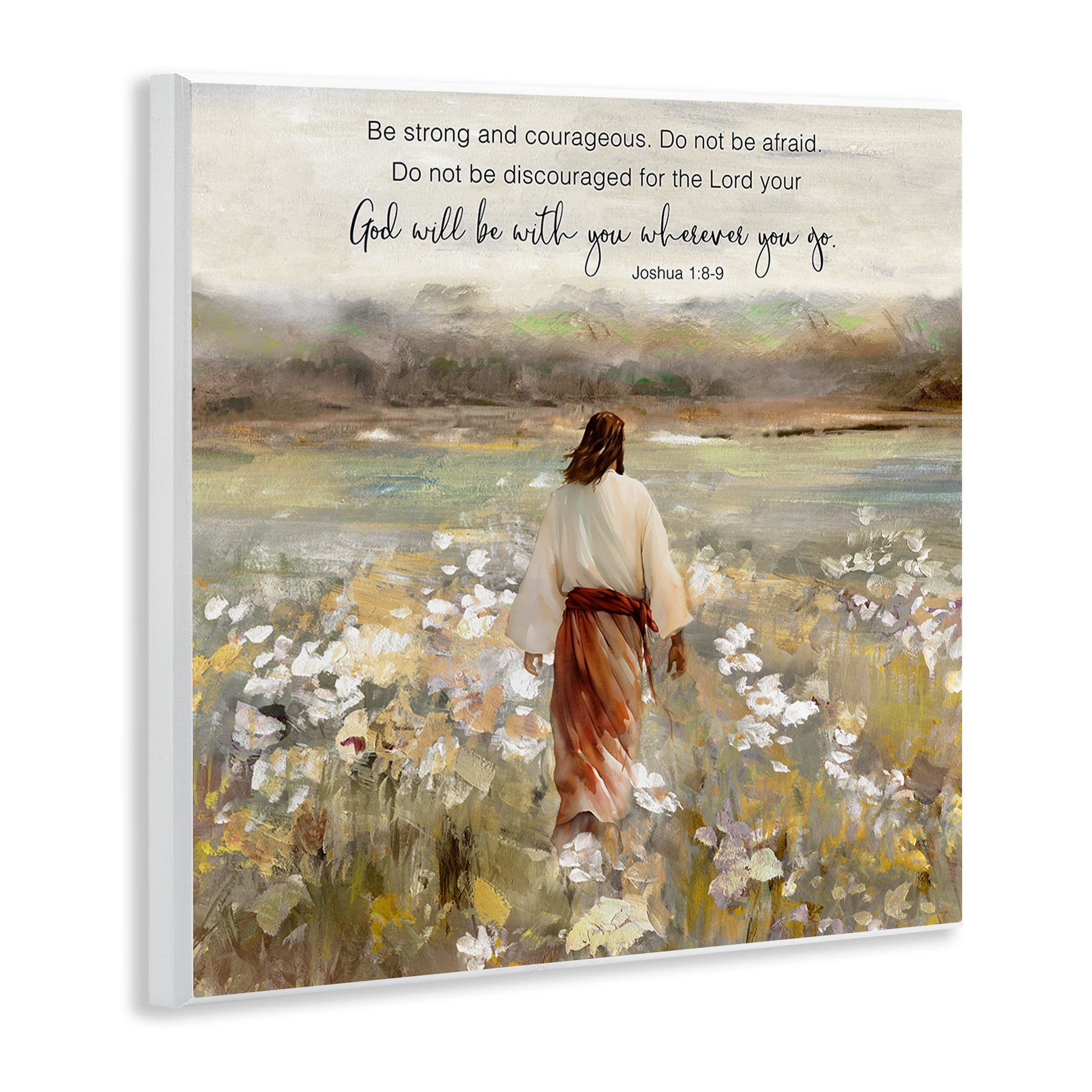 Stupell Industries God With You Wherever Wall Plaque Art, design by Sally Swatland