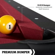 7 ft. Edgewood Drop Pocket Pool Table, Billiard Table with Accessories by Barrington Billiards