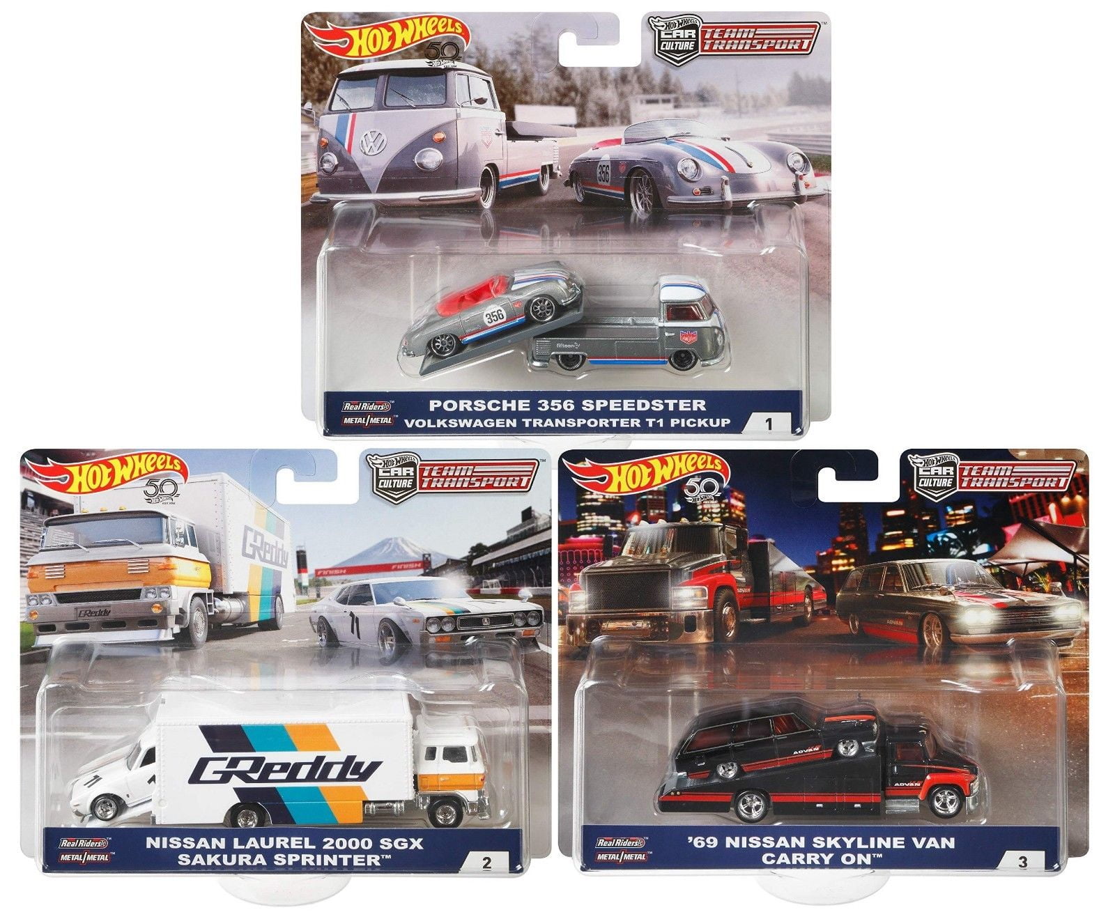 hot wheels team transport list