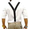 thumbnail image 3 of Men's Pants Brace Y-back Shape Suspenders Clip-On Elastic Strap 3 Clips, 3 of 8