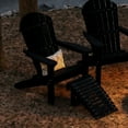 thumbnail image 4 of Wildridge Heritage Sunset Adirondack Chair, Black, Outdoor Weather Resistant Poly Patio Furniture, 4 of 5