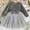 Silver, variant on HOMADLES Kid Girls Long Sleeve Dress Bow Crewneck Fashion Girls Party Performance Sequin Mesh Long Dress Soft Flowy Tiered Sundresses Dress Red 9 T
