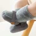 thumbnail image 4 of Otqutp Toddler Sneaker Boys Girls Baby Warm Socks Shoes Toddler Shoes Floor Socks Shoes Outwear Solid Colours for Autumn Winter 0-18 Months, 4 of 4