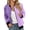 Purple, variant on Unir Loose Fit Zip Up Track Jacket for Women, Color Block Long Sleeve, Casual Everyday Sporty Outerwear, 1 Piece, XS-6XL, Plus Size Friendly