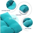 thumbnail image 5 of Outdoor Bench Cushion, 48x18x5 Inch, Waterproof Bench Cushion for Outdoor/Indoor Furniture, Tufted Patio Bench Seat Cushion, Fade Resistant Outdoor Cushions for Porch Swing Couch, Teal Blue, 5 of 14