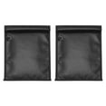 thumbnail image 1 of Uxcell 2 Pcs Faraday Bags, 13.4 x 8.0 Inch Phone Car Keys Fob Protector Faraday Bags Fireproof Waterproof Document Bag for NFC RFID GPS Sensor Key, Black, 1 of 7