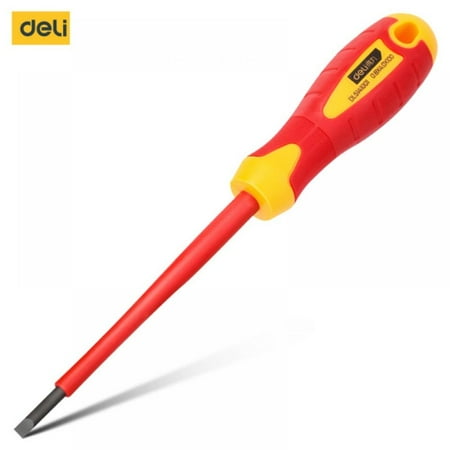 

Newway Insulated Screwdriver Ergonomic Handle Magnetic Tip Precision Hand Tool Only for Household Electricians