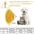 thumbnail image 2 of Anti Licking Protection Elizabeth Collar, Bright Sunflower Design Adjustable Cotton Pet Recovery E Collar For Pets, 2 of 5