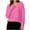 Hot Pink, variant on Womens Tops Long Sleeve Waffle Round Neck Knitted Splicing Shirts Casual Summer Trendy Blouses Cute T-Shirts Outfits Clothes Gray M,Blouse for Women