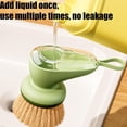 thumbnail image 7 of Soap Dispenser Dish Brush, Palm Brush Dish Scrubber, Dish Brush with Soap Dispenser, Pot Pan Brush, Ergonomic Kitchen Scrub Brush for Kitchen Cleaning Dishes Pots Pans Sink Cleaning Dish Scrubber, 7 of 7