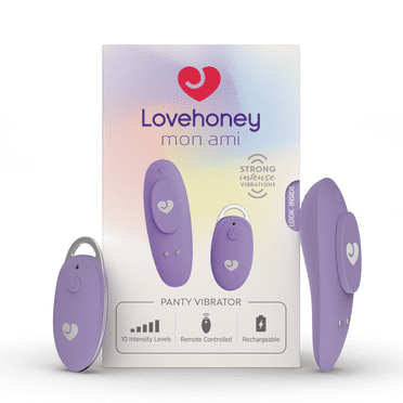 Lovehoney Mon Ami Panty Vibrator with Remote, Magnetic clip, Lilac