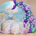 thumbnail image 3 of Nuevo kit de decoración para fiesta de feliz cumpleaños con cola de sirena morada, 3 of 4