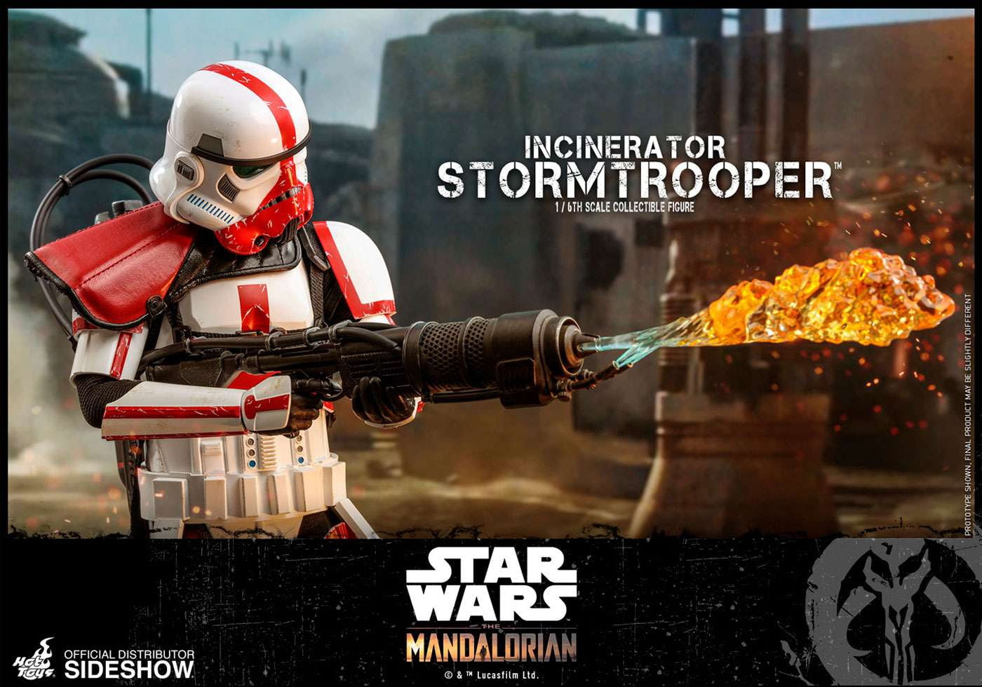 Star Wars The Mandalorian Incinerator Stormtrooper Collectible Figure