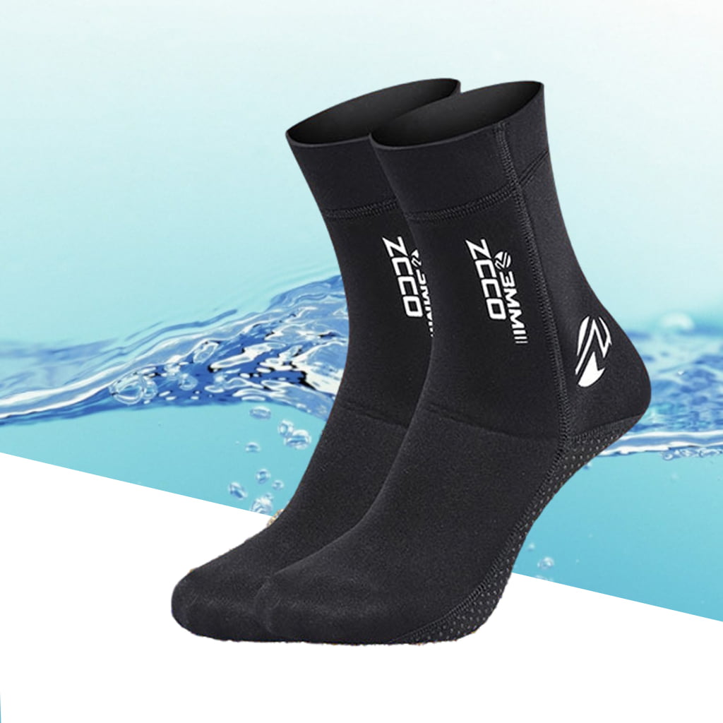 SM SunniMix 5mm Neoprene Fin Socks Wetsuit Boots for Men Women Great for Water Sports Diving Surfing Beach Activities Multiple Sizes