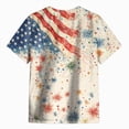 thumbnail image 4 of Gerichy Toddler Boys 4th of July Shirt for Boy Kids USA Red White Blue American Flag T-Shirt Independence Day Patriotic Tee, 4 of 6