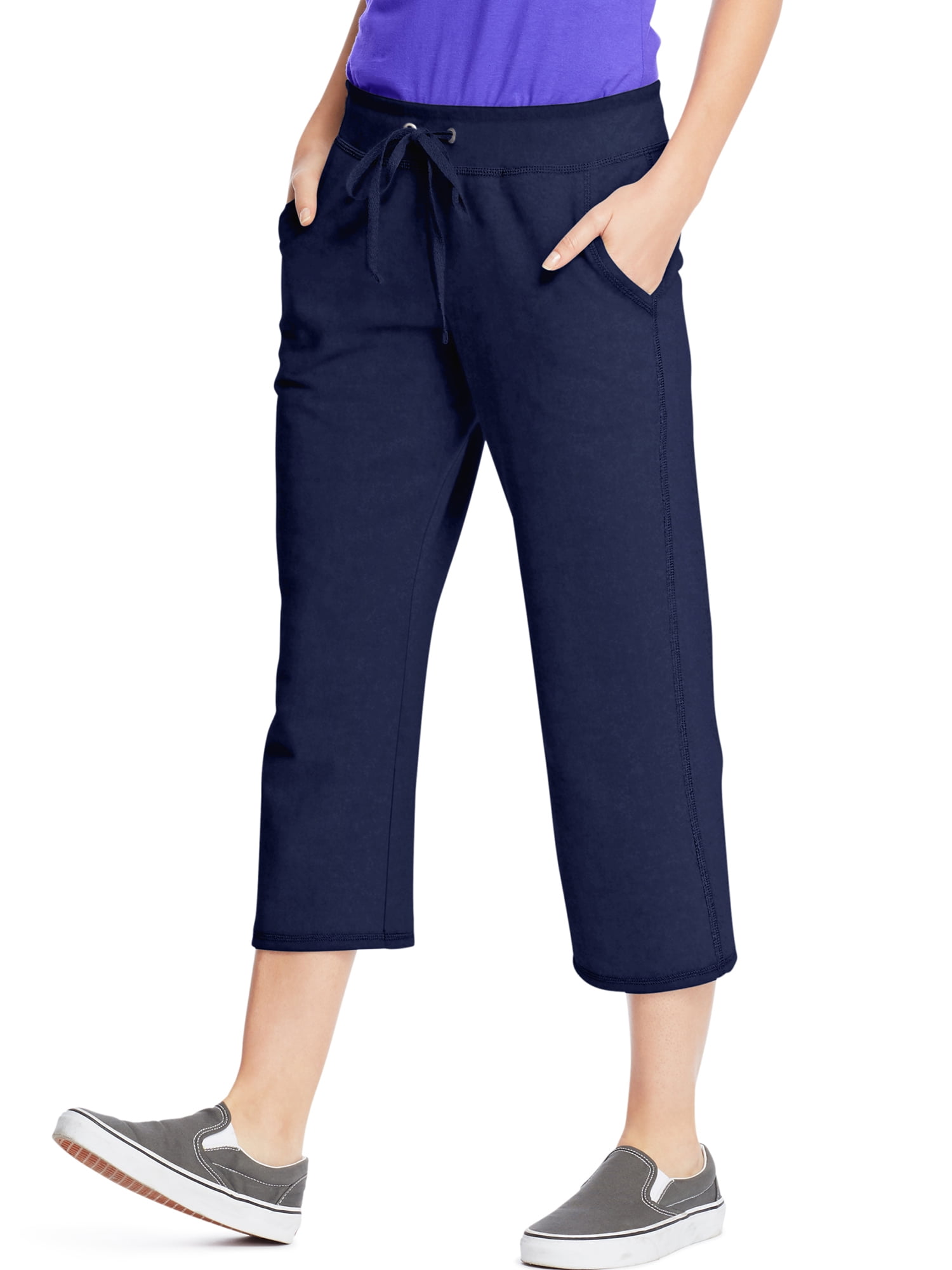 Hanes Womens French Terry Pocket Pant