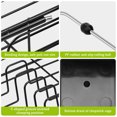 thumbnail image 6 of Expandable Dish Drying Rack in Sink Adjustable Stainless Steel Dish Drainer Over The Sink with Utensil Holder for Kitchen Sink, 14.5"~20.9" L x 10.2"W, 6 of 8