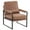 Light Brown, variant on Ktaxon Accent Chair Lounge Armchair Modern Linen Fabric Upholstered Single Sofa with Black Coated Metal Frame Creamy White and Brown