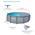thumbnail image 4 of Funsicle 14 ft Oasis Pool, Metal Frame Set Above Ground Swimming Pool with Filter, 4 of 9