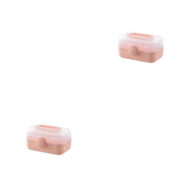 Guardoinrt Storage Box Sturdy And Durable Construction For Long-lasting Portable pink medium 2Set