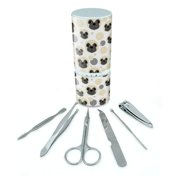 Pug Face Pet Dog Manicure Pedicure Grooming Beauty Care Travel Kit
